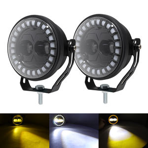 ไฟสปอร์ตไลท์ LED สำหรับมอเตอร์ไซค์  ทรงพลัง  ไฟขับขี่ ไฟทำงาน  พร้อมวงแหวน Halo สำหรับมอเตอร์ไซค์ รถจี๊ป รถบรรทุก SUV ATV UTV รุ่น MO-215 รับประกัน 2 ปี - Product Image 2