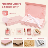 Boîte cadeau rigide avec couvercle à rabat magnétique, emballage pliable à fermeture magnétique pour fruits secs, chaussures, cosmétiques, parfums, bougies