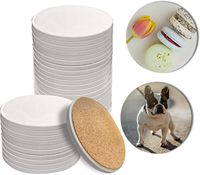 Sous-verres personnalisés en céramique et liège pour sublimation, sous-verres en céramique et pierre