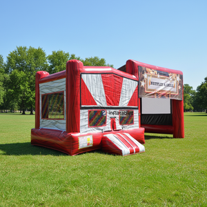 Château gonflable commercial <span class=keywords><strong>le</strong></span> plus populaire pour enfants, en PVC, pour l'extérieur, avec motif de dessin animé, pour sauter - Product Image 2