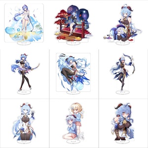 Genshin Around the <span class=keywords><strong>Ganyu</strong></span> – Figurine en acrylique de 16 cm, décorations de bureau bidimensionnelles et mignonnes, collection double création - Product Image 1