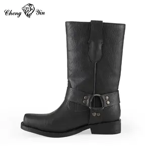 Botas de vaquero con punta cuadrada de goma para niños, zapatos de diseño personalizado para niñas, botines, gran oferta