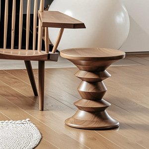 Simple New Corner <strong>Stool</strong> Tea Table Minimalist European House Home Office Hotel Metal Glass Wooden Coffee Tables Furniture <strong>Set</strong> - Product Image 1