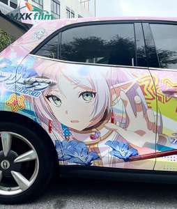 Kits Premium 3m <span class=keywords><strong>Joker</strong></span> Wrap Race Anime violet, <span class=keywords><strong>film</strong></span> de protection de voiture en vinyle marron, <span class=keywords><strong>film</strong></span> de protection de voiture en vinyle pour carrosserie complète pour Tesla - Product Image 3