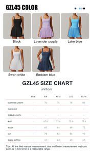 Gaun tenis atletik produk Tik Tok, produk leher persegi Anti selip, pakaian sepak bola lipit tanpa lengan dua dalam satu sisi, celana pendek saku - Product Image 3