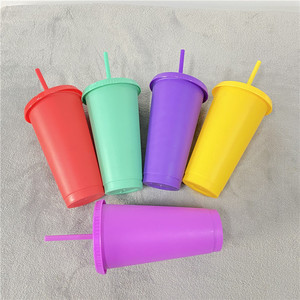 LGBT <strong>Pride</strong> 24 ounces cup Ice Cold Drink water coffee 5 Reusable Cups Travel Gift Hard Plastic Venti Summer Coffee Tumblers - Product Image 4