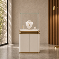 Schmuck-Vitrine mit LED-Beleuchtung, Umweltfreundlicher Metallrahmen, Transparentes Glas, Maßanfertigung für Juweliergeschäfte, Großhandel