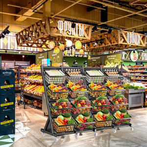 Vente en gros de paniers à <span class=keywords><strong>fruits</strong></span> et légumes réglables multifonctions pour la cuisine chariot à roulettes pour collations avec roues - Product Image 4