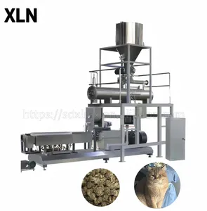 Professional fully-auto High capacity dry wet pet food animal feed fish feed extrusion dry dog food pellet processing line