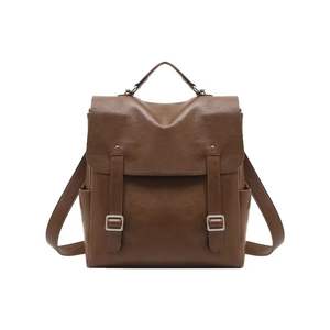 Mochila de Gran Capacidad para Portátil, de PU, para Viajes, Estudiantes, con Cierre de Cremallera, Estilo Inglés de Alta Gama, para Primavera/Verano - Product Image 3