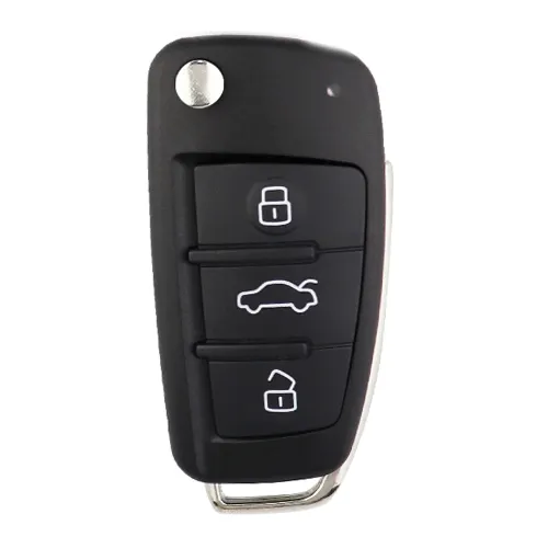 Auto flip remoto folding chave do carro para a Audi A3 3 botão keyless 433MHz 8V0837220D mqb