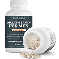 Capsules de multivitamines et minéraux pour hommes adultes à haute puissance, pour l'énergie, l'immunité, la santé masculine, complément alimentaire