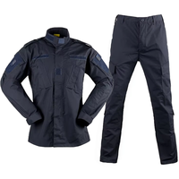 Uniforme Tactique ACU Respirant Équipement de Sécurité Polyester Coton Bleu Marine Treillis Camouflage Woodland Ripstop