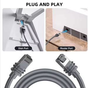 Kit Internet Starlink Gen3 V3 avec câble Ethernet Cat6 de 33 pieds et connecteur USB 3.1 pour utilisation avec caméra - Product Image 5