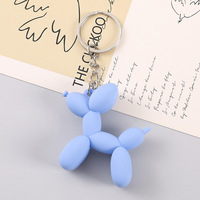 Porte-clés pendentif chien ballon 3D créatif et mignon, série dessin animé DIY, accessoires en PVC imperméable avec impression UV