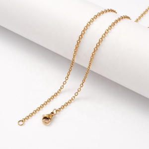 Collar <span class=keywords><strong>de</strong></span> Cadena <span class=keywords><strong>de</strong></span> Acero Inoxidable Joyería <span class=keywords><strong>de</strong></span> <span class=keywords><strong>Alta</strong></span> <span class=keywords><strong>Calidad</strong></span> Chapado en Oro <span class=keywords><strong>de</strong></span> 18K con PVD Resistente al Agua y Sin Deslustre Collar <span class=keywords><strong>de</strong></span> Cadena Sencilla - Product Image 6