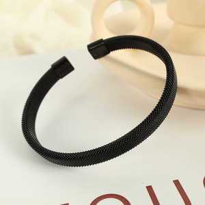 Woven <b>Titanium</b> Steel Bracelet Unisex Round Fashion Jewelry Wholesale Size Sz119 Sz120 - Product Image 3