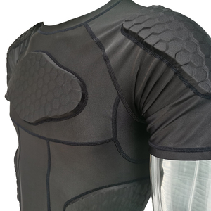 YOUNGSON Eva - Protector de Pecho Anticolisión Personalizado, Camiseta de Compresión Acolchada para Hombre, Camiseta con Protección en los Hombros y Acolchado F - Product Image 5