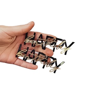 Honey And Sweetness Acrylic <b>Cake</b> <b>Decoration</b> 1.3mm Thick 9cm Wide Birthday <b>Cake</b> Plug In For Men's Birthday Party <b>Supplies</b> - Product Image 5