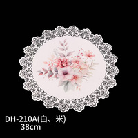 Ensemble de sets de table et de sous-verres ronds en PVC plastique, diamètre 38 cm, épaisseur 8 mm, design moderne écologique, couleur personnalisable