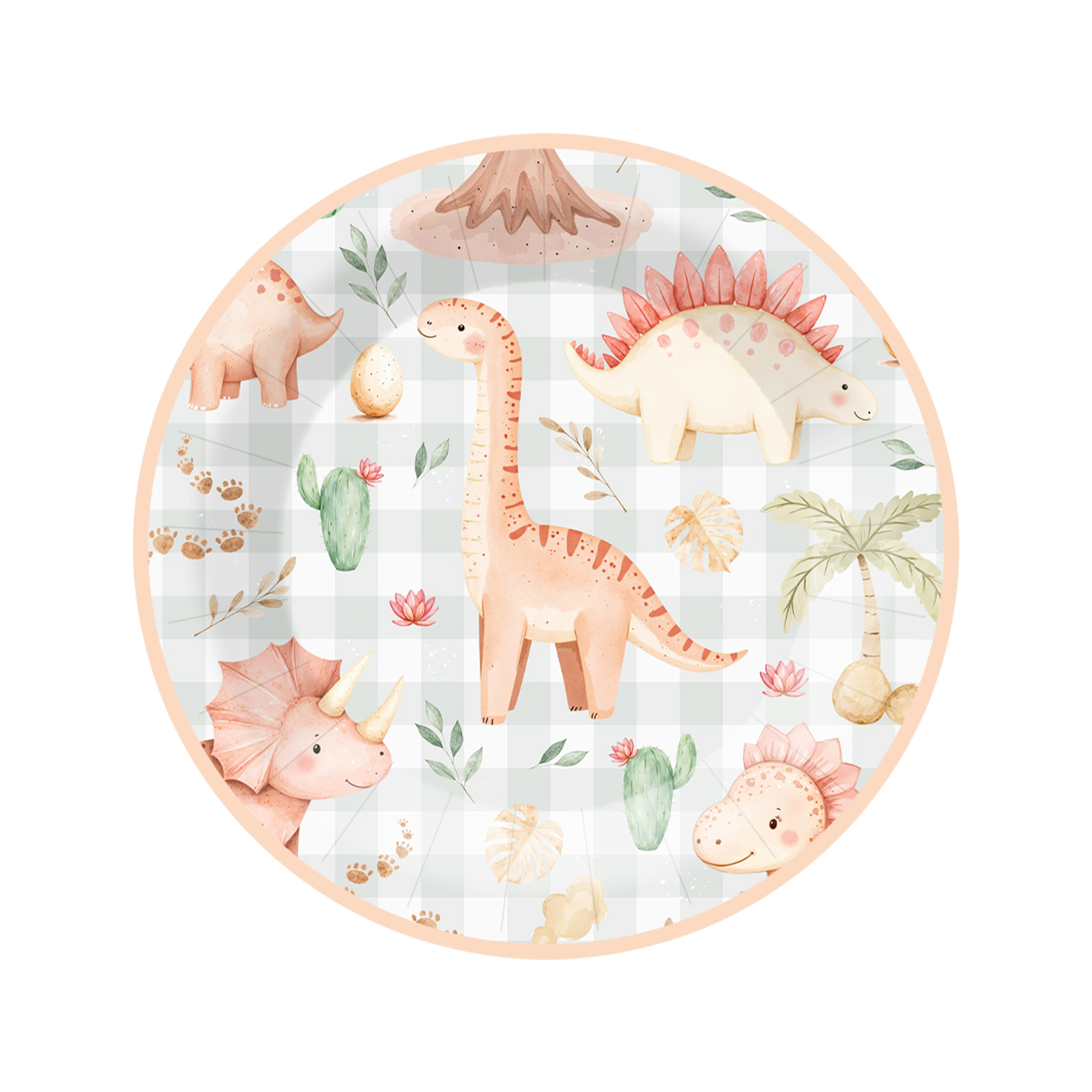 Plato de papel de 9 pulgadas * 8 piezas