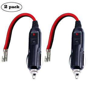 Кабель-переходник 10А с предохранителем и светодиодной индикацией для автомобильного прикуривателя 12В - Product Image 2