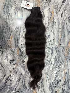 Lot de Cheveux Naturels Humains Longs, Texture Ondulée, Non Traités, Tissage Vierge pour Confection de Perruques, Extensions, Coiffure Professionnelle pour Femmes et Salons de Beauté - Product Image 2