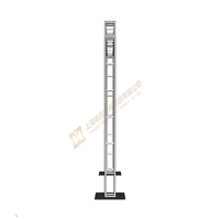 Cadre de portail en treillis en alliage d'aluminium 300*300mm personnalisé Affichage de treillis d'éclairage à motif carré pour les concerts Forme ronde Truss de scène