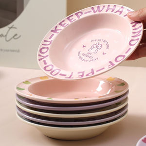 ชามเซรามิกสำหรับสุนัข ดีไซน์น่ารัก ปากกว้าง ป้องกันการหก ดีไซน์แข็งแรง สำหรับใส่อาหารและน้ำ - Product Image 4