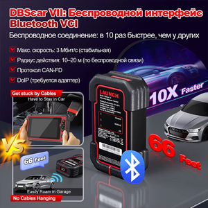 Outils de diagnostic automobile LAUNCH <span class=keywords><strong>X431</strong></span> CRP919E BT DBScar VII, CAN FD DOIP FCA, tous systèmes, 31+ fonctions de réinitialisation, codage ECU, outils de diagnostic bidirectionnels - Product Image 2