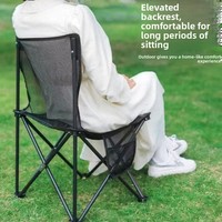 Chaise pliante portable pour camping, pêche, mobilier d'extérieur, ensemble complet table et banc en fer, design épuré, fabriqué en Chine, vente en gros