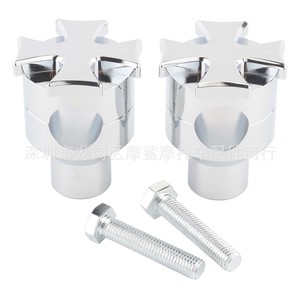 Elevadores de manillar de motocicleta Moshark, aumento de altura de 25 mm para soportes de barra transversal Harley Davidson - Product Image 2
