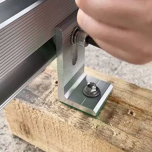 Pince de <span class=keywords><strong>fixation</strong></span> pour montage de panneaux solaires sur toit, pince en L et rail, pince d'angle droit, clips de <span class=keywords><strong>fixation</strong></span> réglables, pince de <span class=keywords><strong>fixation</strong></span> de tiroir - Product Image 3