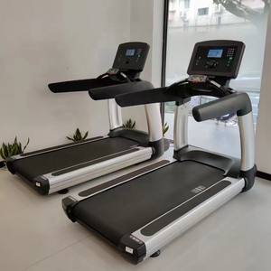 가정과 체육관 사용을위한 전기 LED 스크린과 빨간색의 180kg 반 중력 러닝 머신 - Product Image 5