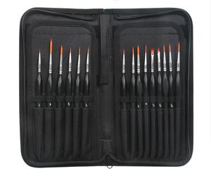 15 pezzi pennelli per pittura a olio in acrilico con scritta ad acquerello Set di colori per artisti con dettagli in miniatura - Product Image 6