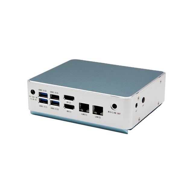 XLW Fanless Intel N6211 DDR4 M.2 NVME HD 4K Dual Display 2 LAN Windows10 11 Linux WiFi 4G Home Office Barebone Mini Pc
