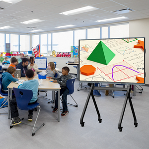 Hushida 65 75 86 98 110 inch tương tác bảng thông minh cho trẻ em 4K HD màn hình thiết bị giáo dục - Product Image 1