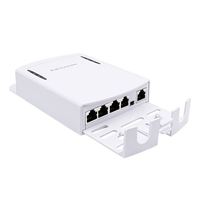 Extensor POE impermeable 1 en 4 salidas, interruptor de red de 100Mbps, repetidor de 30W IEEE802.3af/AT para sistema de cámara de seguridad IP para exteriores
