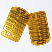 Plaque chauffante flexible en Kapton ultra-mince en film polyimide PI de 35 mm 65 W, personnalisable 3,7 V 5 V 12 V avec adhésif pour carte PCB