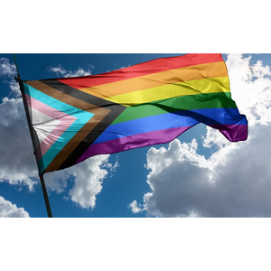 Banderas Promocionales Personalizables con la Bandera del Orgullo, Accesorios LGBT, Banderas del Arcoíris para Exteriores, 3x5 Pies, Poliéster, Doble Cara - Product Image 2