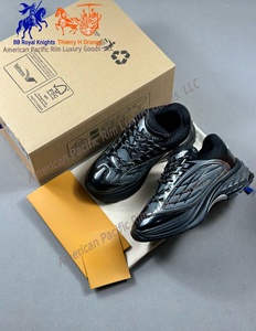 Baskets décontractées de haute qualité 2025 en cuir véritable pour la course et la marche, avec lacets souples et semelle épaisse, tendance mode - Product Image 6