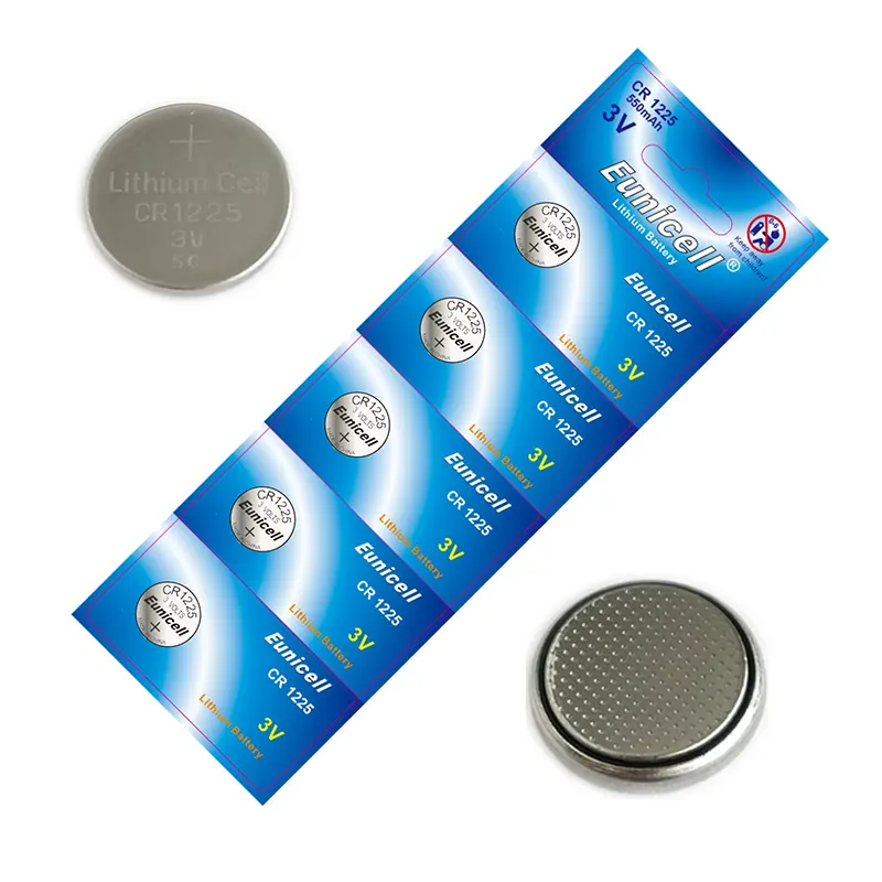 CE RoHS MSDS 3V 3v 48mAh CR1225 Li-Mn button cell batteries for watches