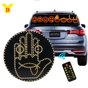 YD nouveau modèle jaune 3030 SMD LED affichage lumière créatif sourire/signe de colère 12V 18W pour l'éclairage intérieur automatique - Product Image 1