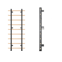 Barre de traction murale en bois de style échelle suédoise, barres horizontales parallèles pour l'étirement des dos et l'entraînement en salle de sport