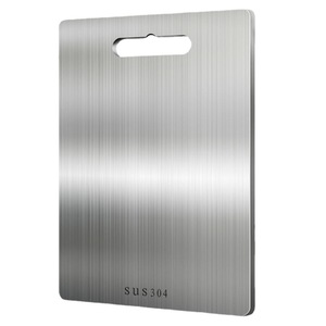 304 Stainless Steel Cutting Board Rectangle Food Grade Antibacterial Easy Clean Kitchen Chopping Block - Product Image 5