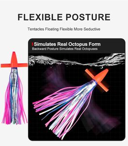 เหยื่อล่อไบโอนิค7นิ้ว9นิ้วเหยื่อล่อรูปนกล่อปลาหมึกแบบนิ่มไบโอมิเมติกส์เรือตกปลาทะเลตกปลาชายฝั่งการหล่อ - Product Image 5