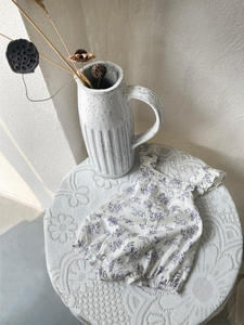 Tutina Estiva per Neonata <span class=keywords><strong>Senza</strong></span> <span class=keywords><strong>Maniche</strong></span> con Stampa Floreale 100% Cotone Abbigliamento per Bambina - Product Image 3