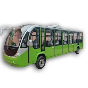 20 passenger closed type electric shuttle bus made in china electric vehicles for sale