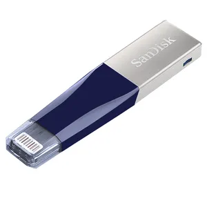 ホット販売ミニSanDisk高速SDIX40NUSB 3.0 LIGHTNINGインターフェースiPhone iPad用San DiskUSBドライブディスク