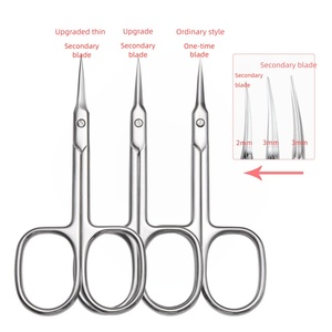 <b>Nail</b> Stainless Steel Elbow Russian Cuticle Nipper Pre-treatment Cuticle <b>Nail</b> Eyebrow Blade Pointed Beauty <b>Scissors</b> - Product Image 3